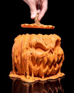 Melting Pumpkin Jack O Lantern Candy Bowl