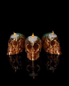 Skull Candle Tea Light Holder