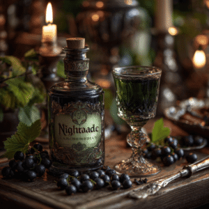 Black currant absinthe candle